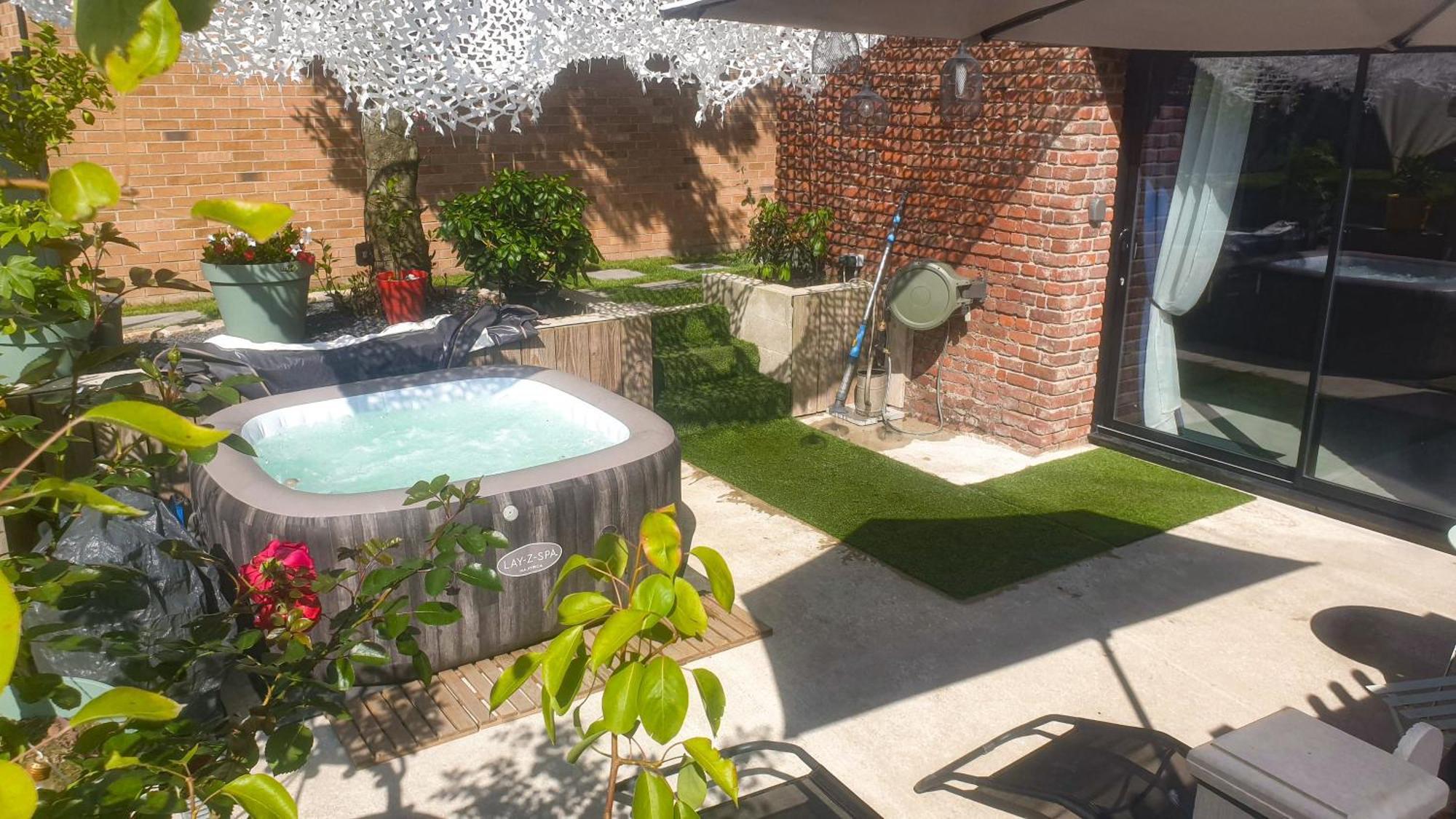 Gary Suite - Studio Cosy, Spa Et Jardin Privatif A 4 Min De Cambrai Awoingt Luaran gambar