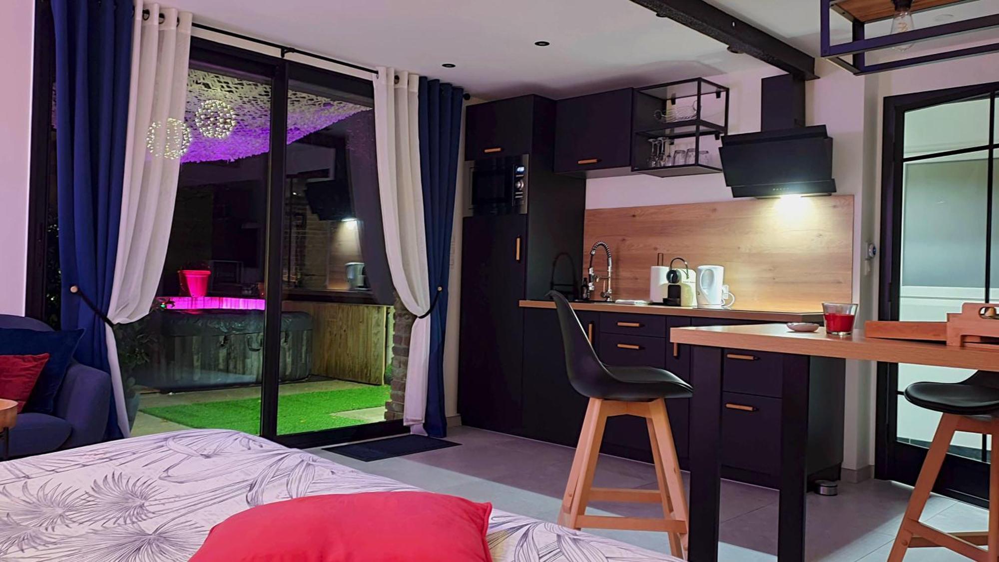 Gary Suite - Studio Cosy, Spa Et Jardin Privatif A 4 Min De Cambrai Awoingt Luaran gambar