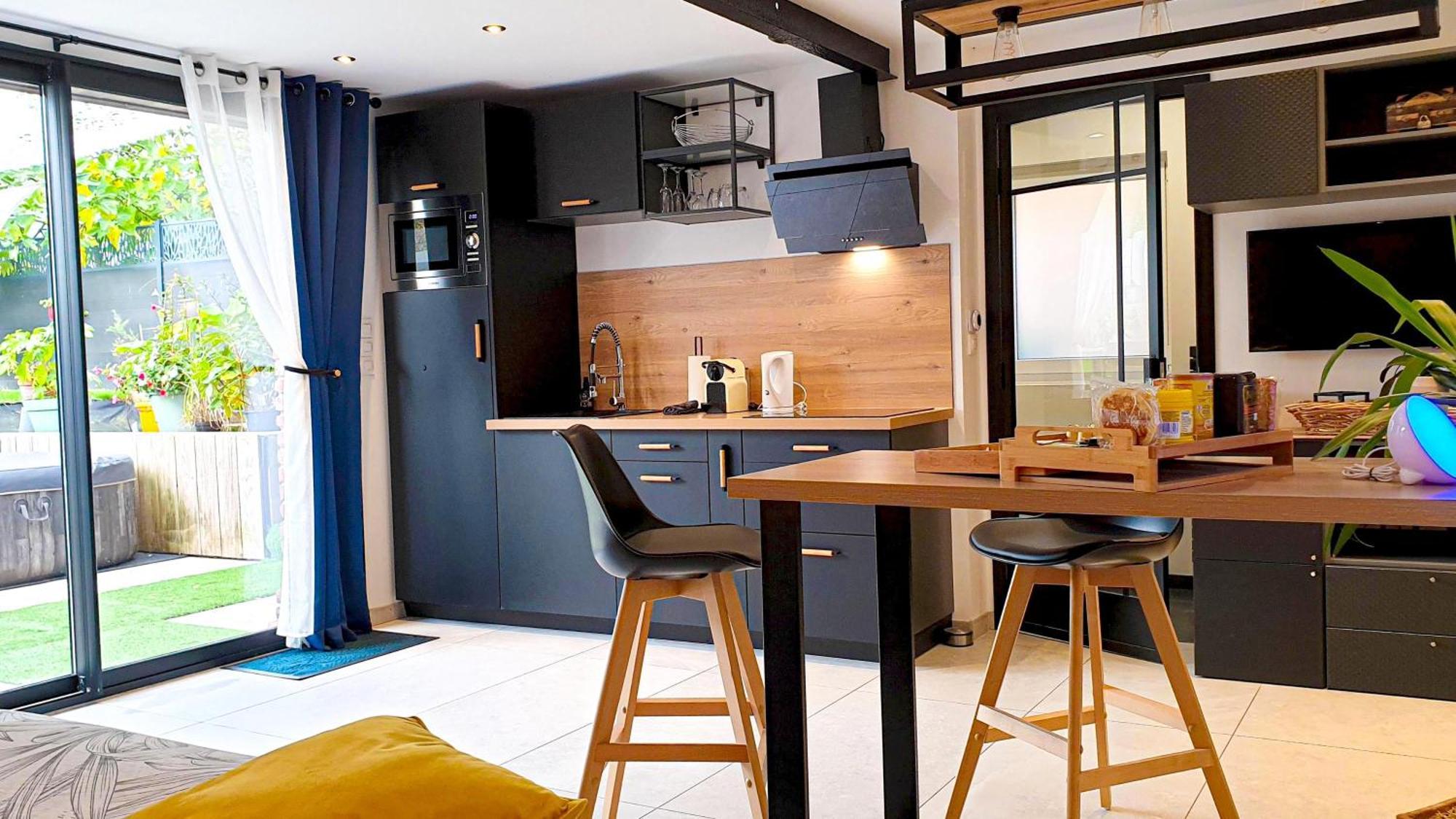 Gary Suite - Studio Cosy, Spa Et Jardin Privatif A 4 Min De Cambrai Awoingt Luaran gambar