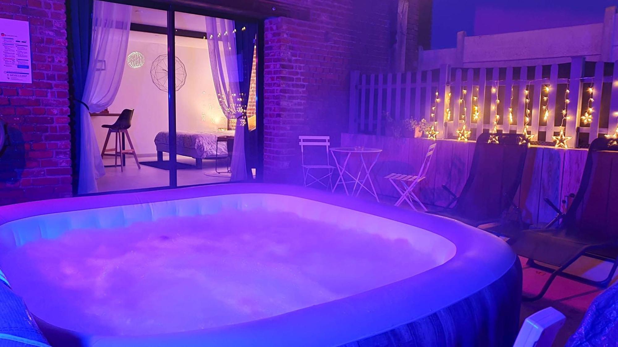 Gary Suite - Studio Cosy, Spa Et Jardin Privatif A 4 Min De Cambrai Awoingt Luaran gambar