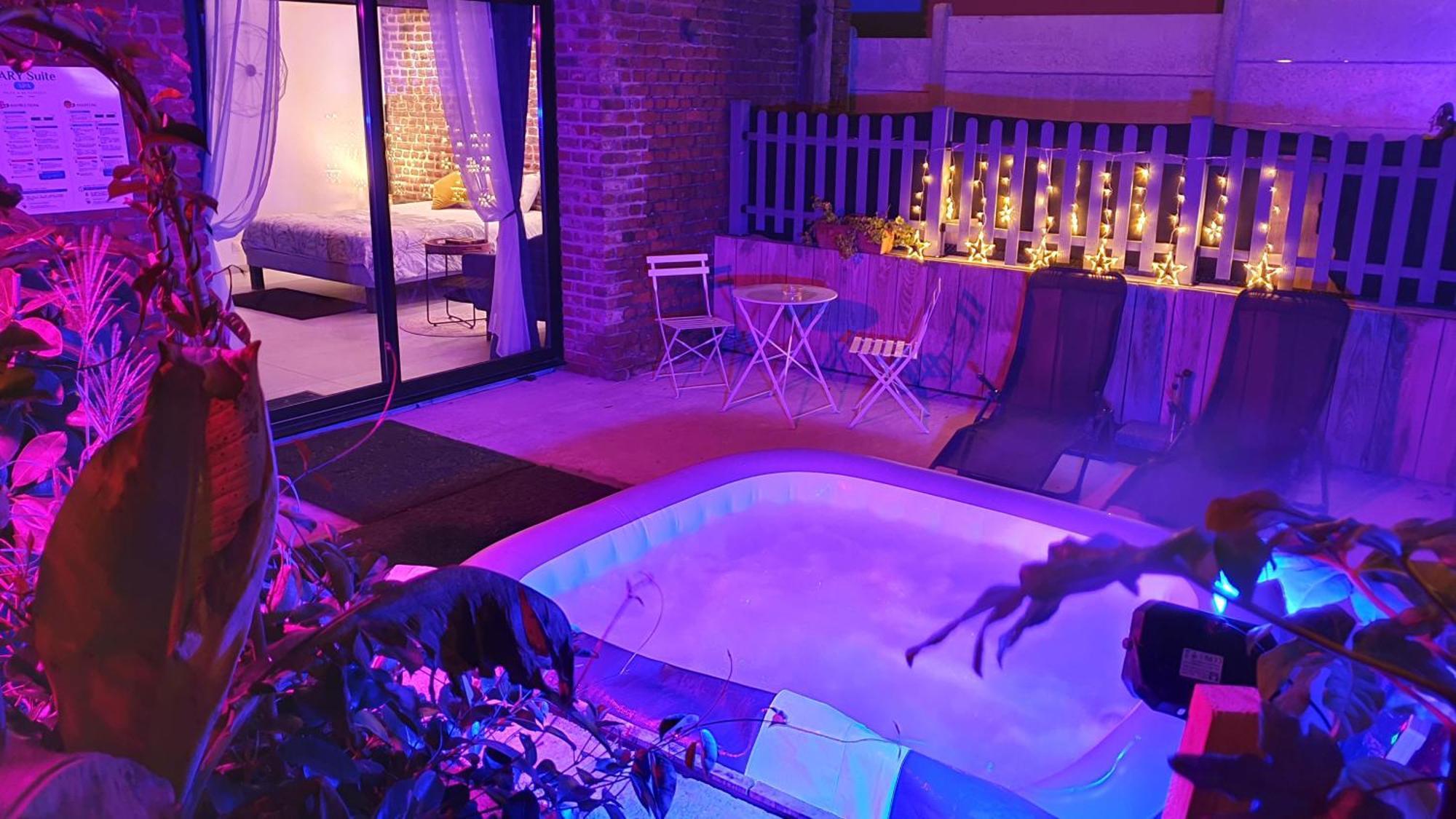 Gary Suite - Studio Cosy, Spa Et Jardin Privatif A 4 Min De Cambrai Awoingt Luaran gambar