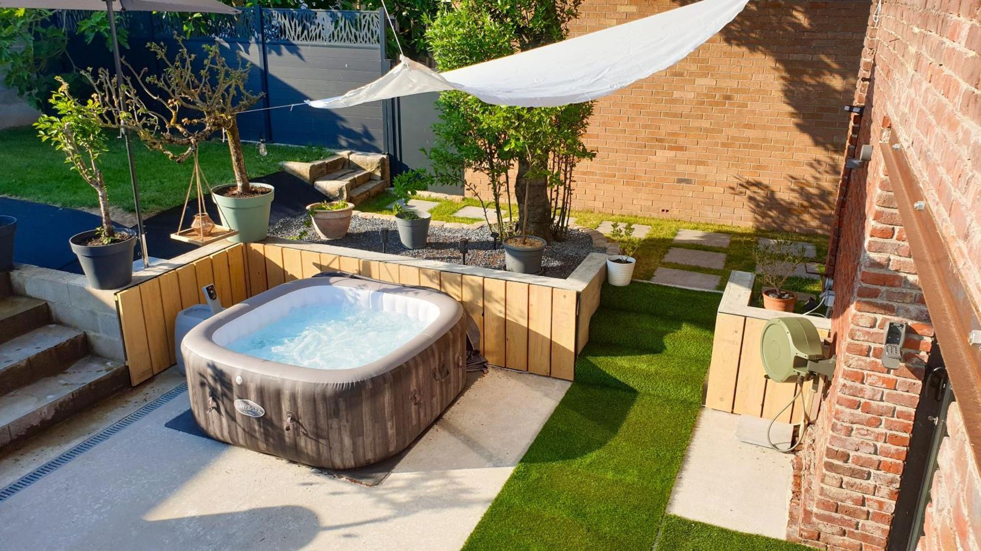 Gary Suite - Studio Cosy, Spa Et Jardin Privatif A 4 Min De Cambrai Awoingt Luaran gambar